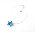 803-23 Blue Star Resin Necklace