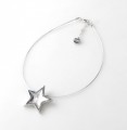 803-93 White Star Resin Necklace